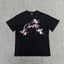 Graphic Print Black T-Shirt Unisex Streetwear Casual Short Sleeve Tee