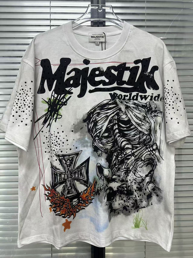 MAJESTIK Skeleton Graphic Tee Hover Image