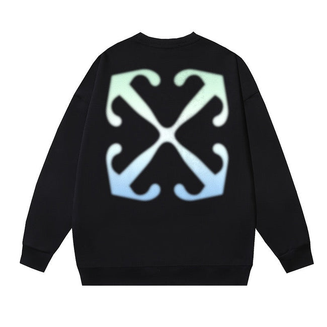 OFF WHITE Gradient Arrow Logo Crewneck Sweatshirt Black Hover Image